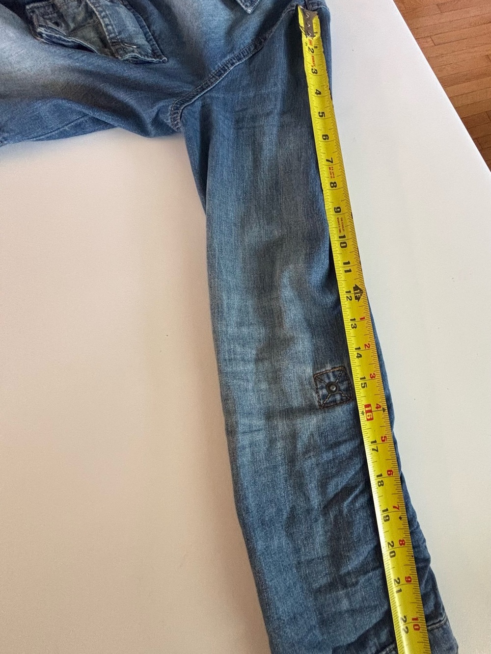 Denim Jacket with Utility Pockets - Picture 8 of 8